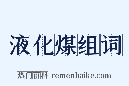 液化煤组词是什么意思的图片